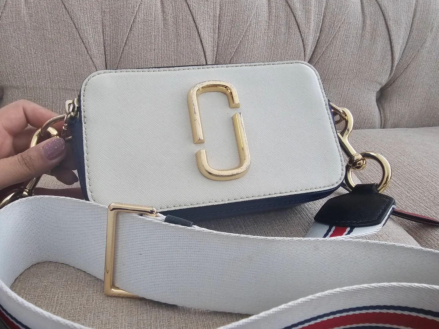 Authentic Marc Jacobs Snapshot Bag - Red, White & Blue image indicator(2)