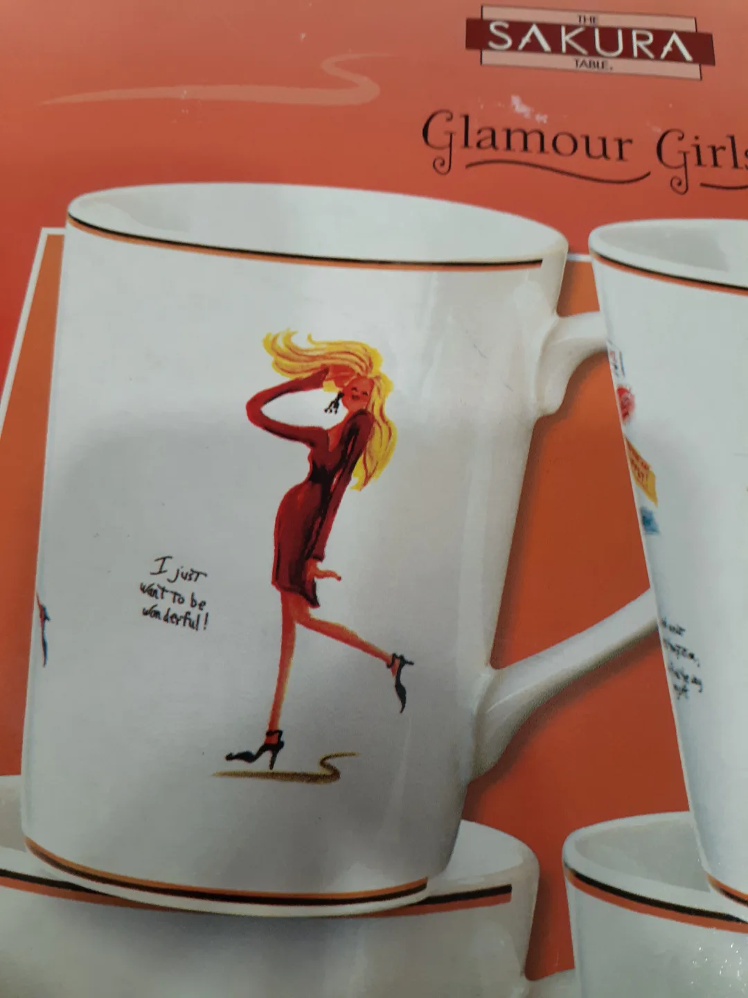 Sakura Glamour Girls Stone ware Mugs image indicator(4)