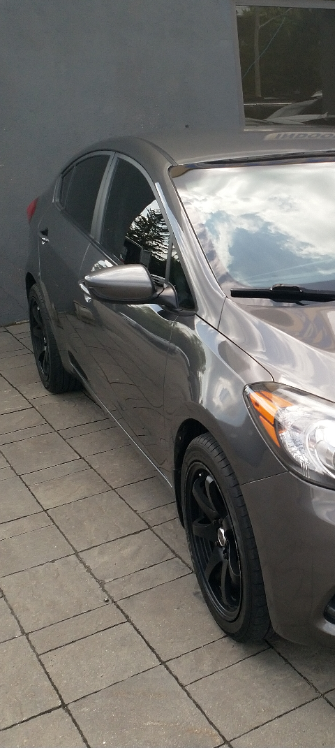 17 inch Black Aftermarket Wheels and Tires - photo 2