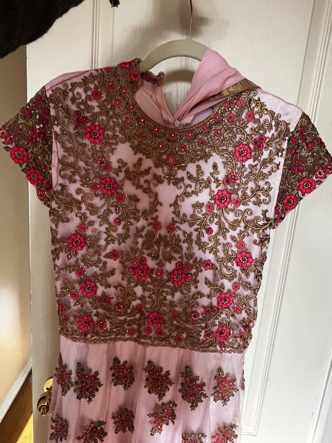 Gorgeous Pink Embroidered Anarkali Suit - photo 5