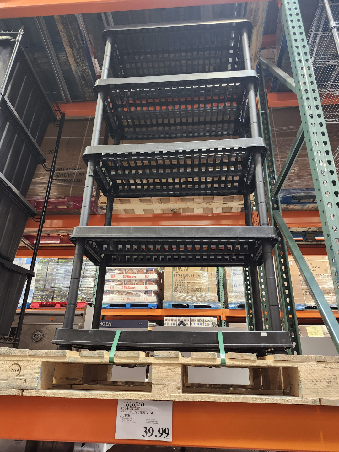 5-Tier Tuff Store NSF Resin Shelving Unit