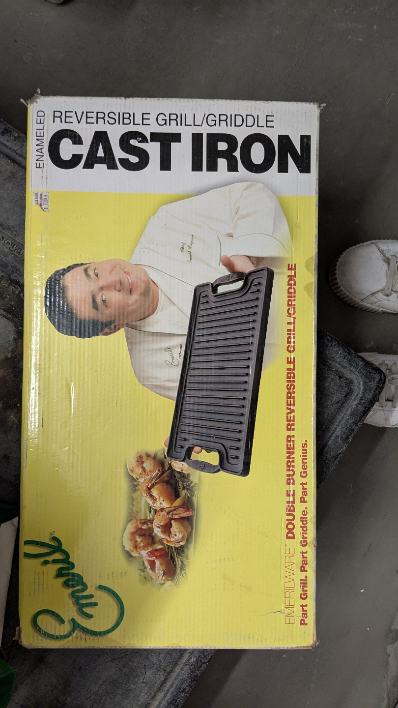 Emerilware Enameled Cast Iron Reversible Grill/Griddle
