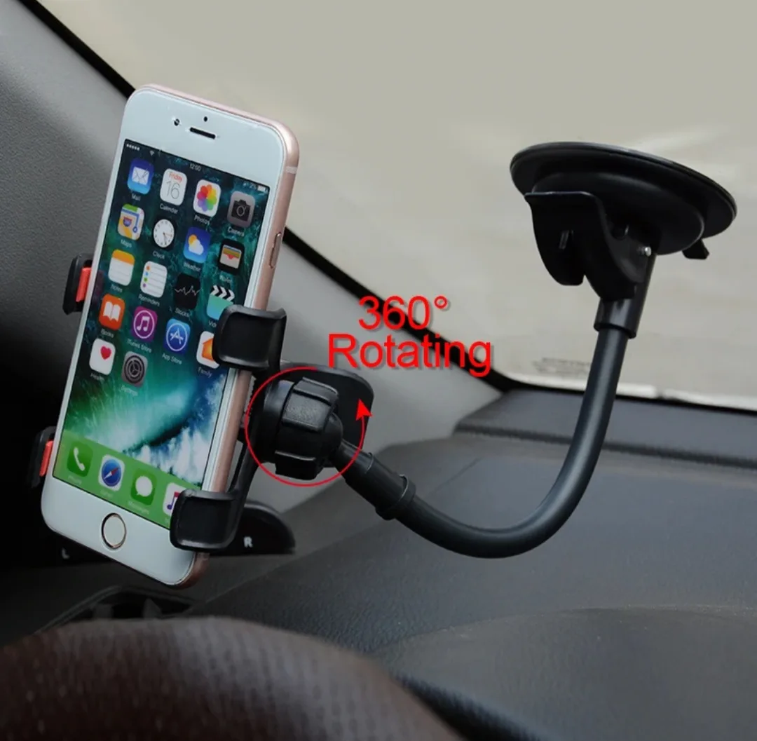 Syrinx Car Phone Mount - Adjustable Long Arm & 360° Rotation thumbnail