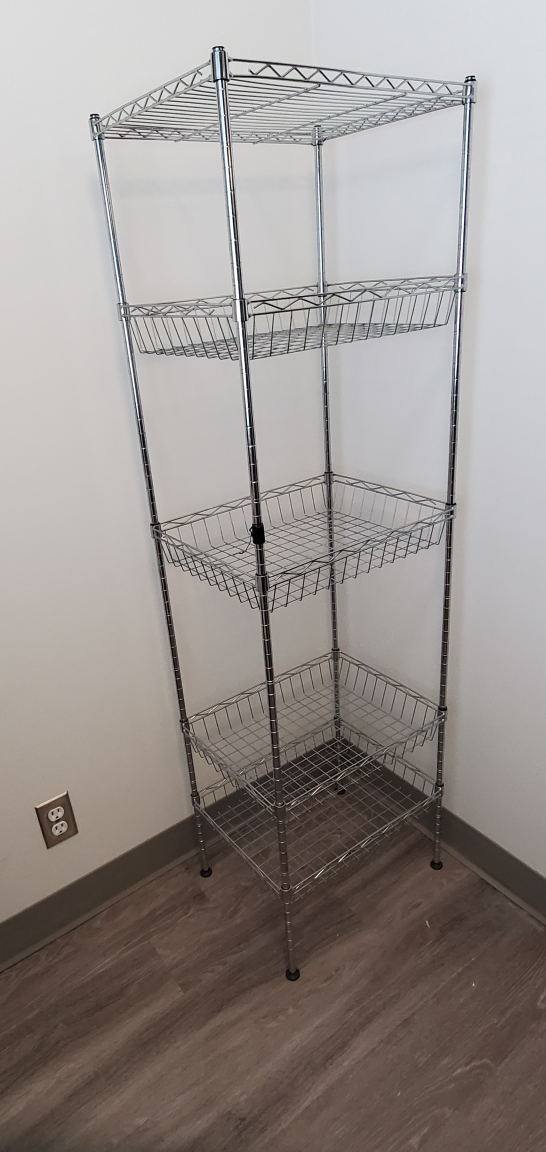 Pantry Shelving Unit. Shelf heights adjustable