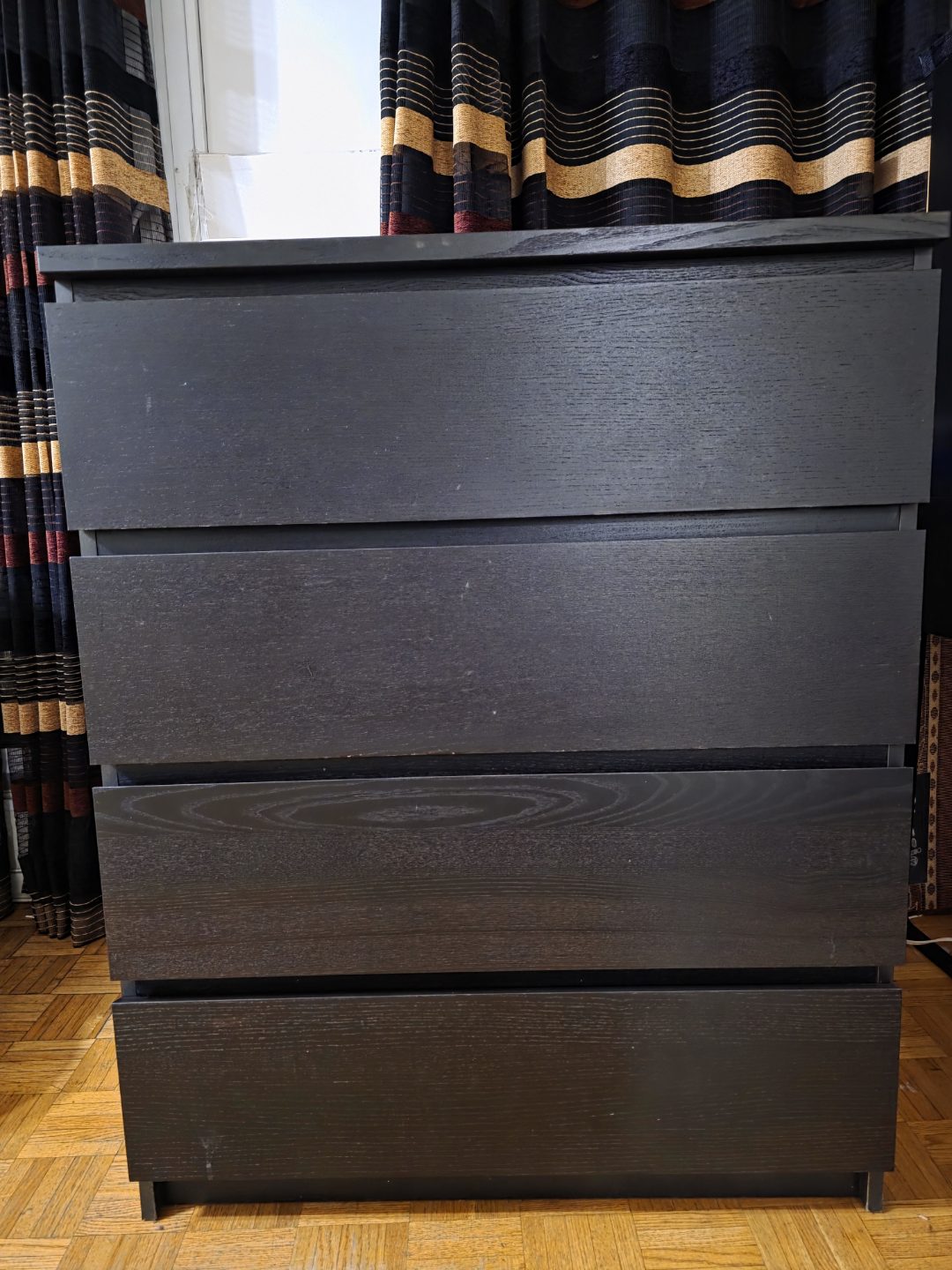 IKEA MALM / STORKLINTA 4-Drawer Chest - Black/Brown - photo 2