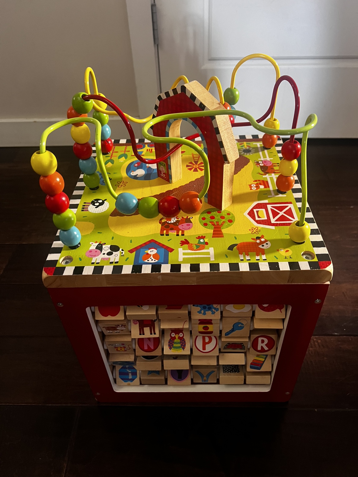 Wooden Farm Activity Cube Toy - photo 2