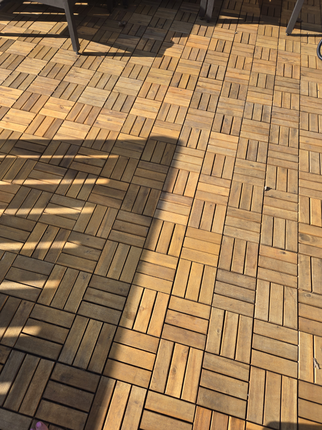 Technoflex Acacia Light Wood Lay & Click Deck Tiles (10-pack)