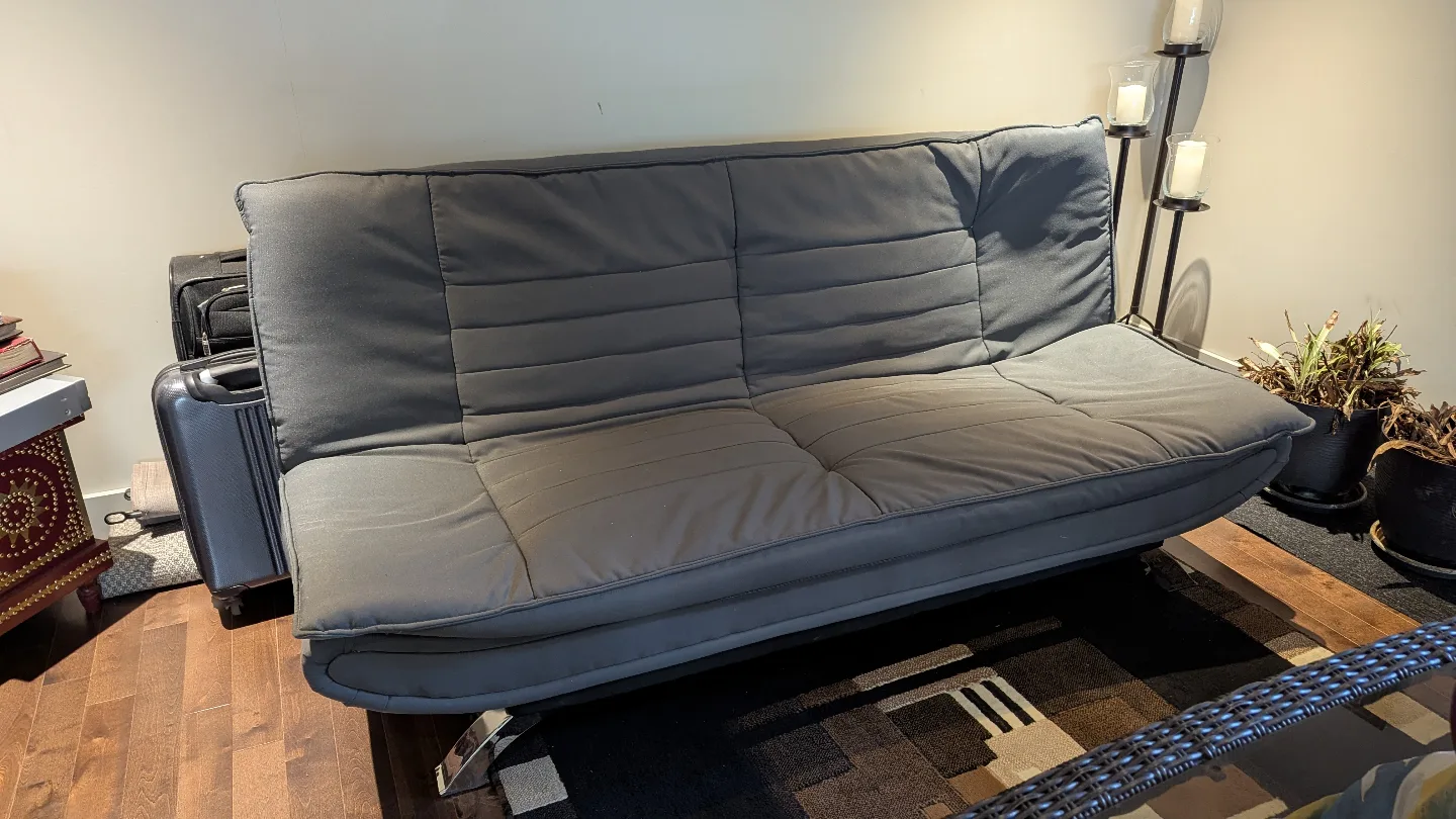KONTO Grey Futon Sofa Bed - NEED GONE ASAP image indicator(2)