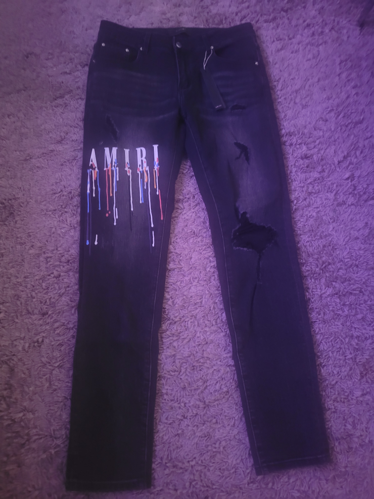 AMIRI Drip Paint Jeans
