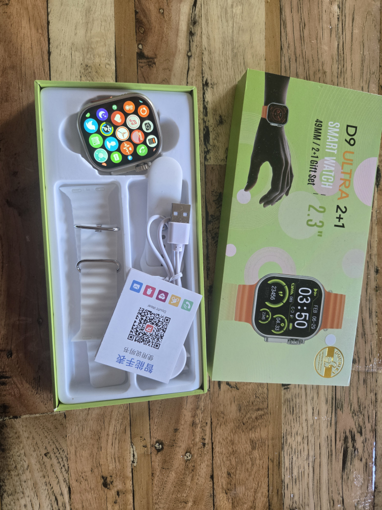 D9 Ultra 2+1 Smart Watch 2.3" 49mm with Gift Set