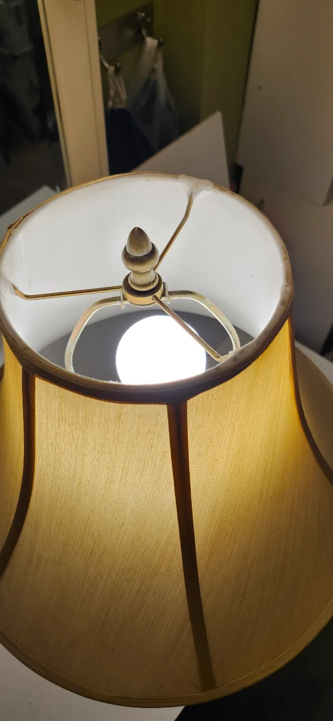 Bronze Table Lamp with Bell Shade. only 10$ firm price image indicator(5)