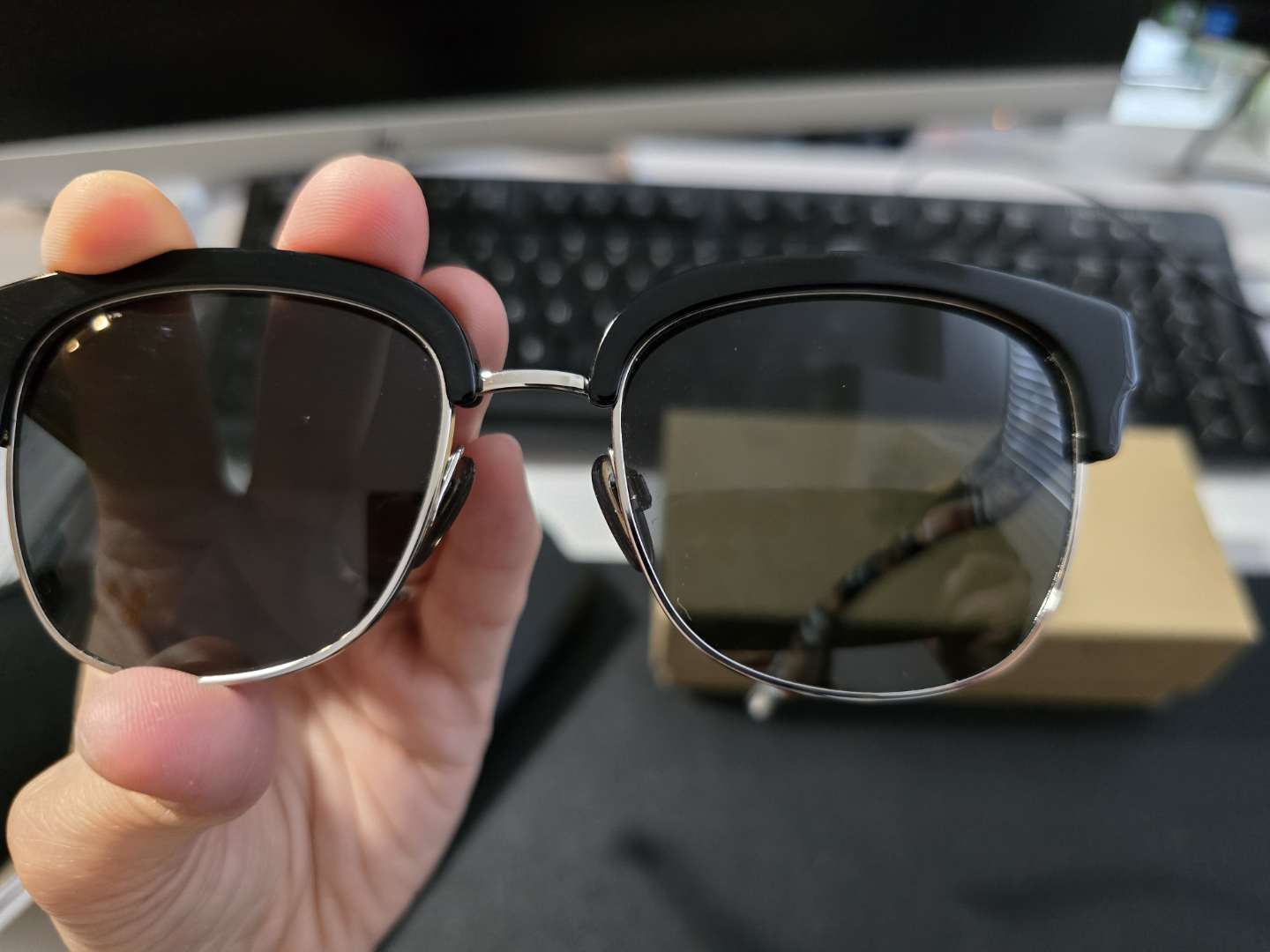 Burberry Sunglasses - Black Frame, Grey Lenses - photo 3