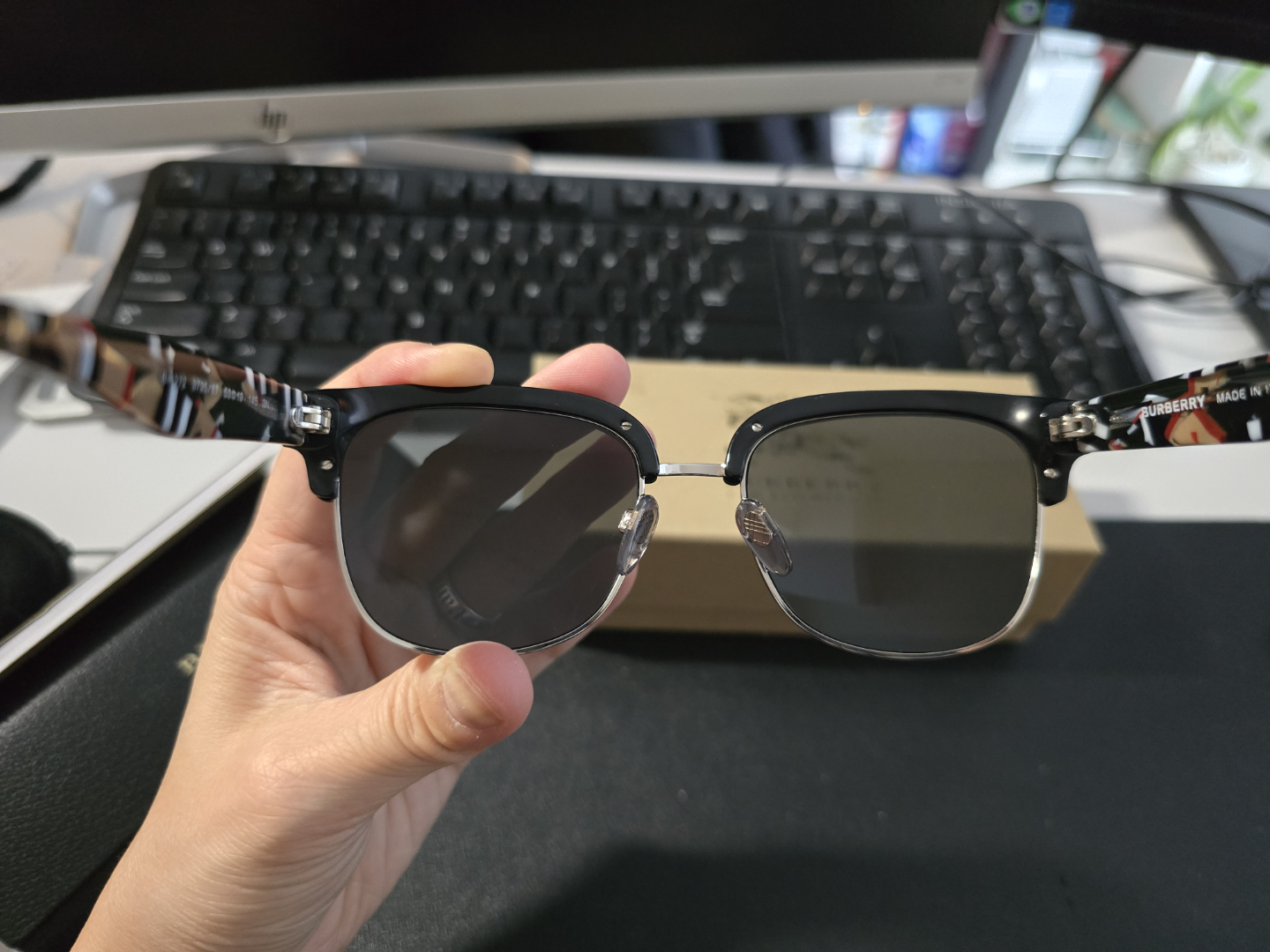 Burberry Sunglasses - Black Frame, Grey Lenses - photo 4