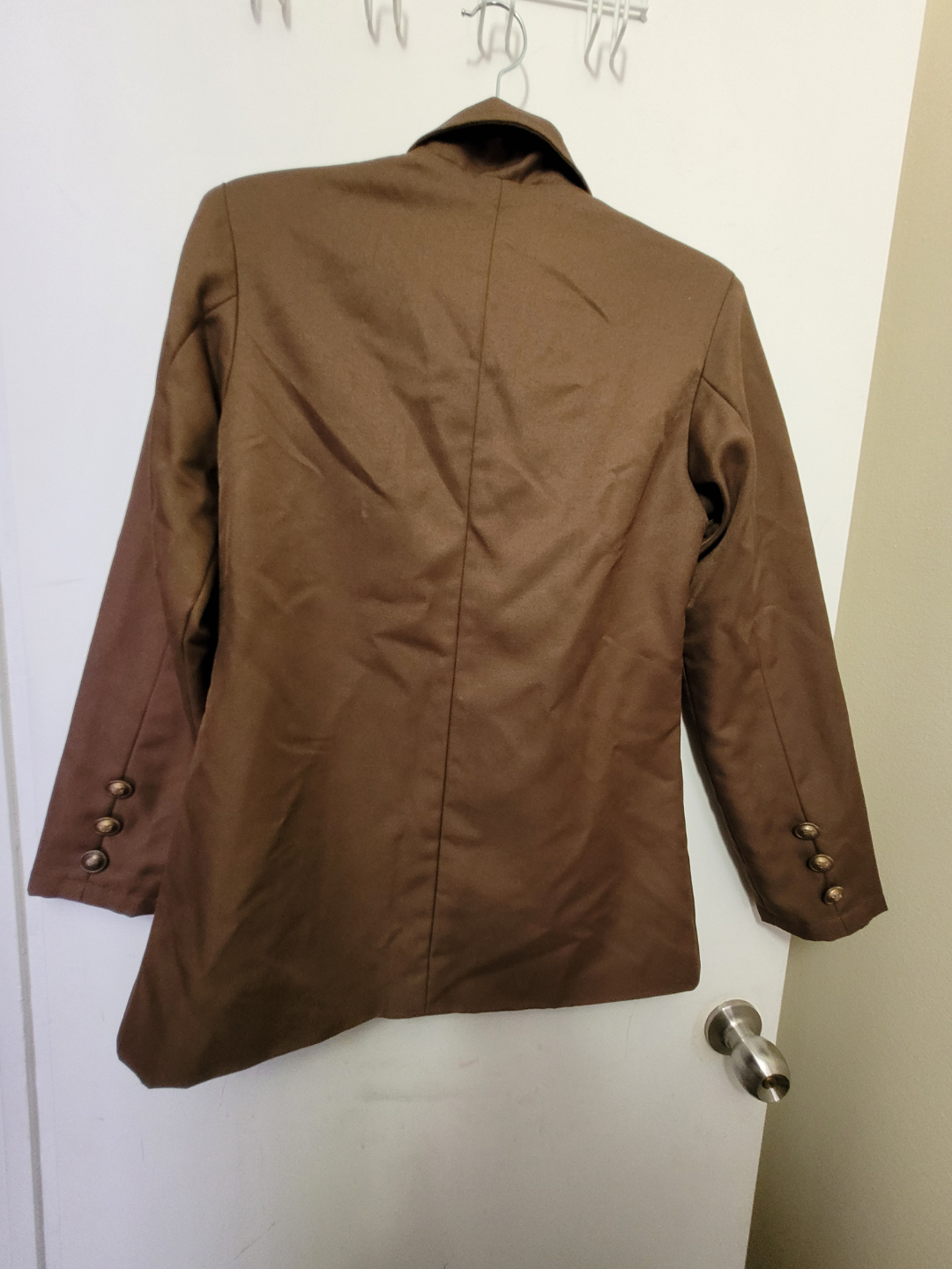 Brown Military-Style Blazer Jacket - photo 2