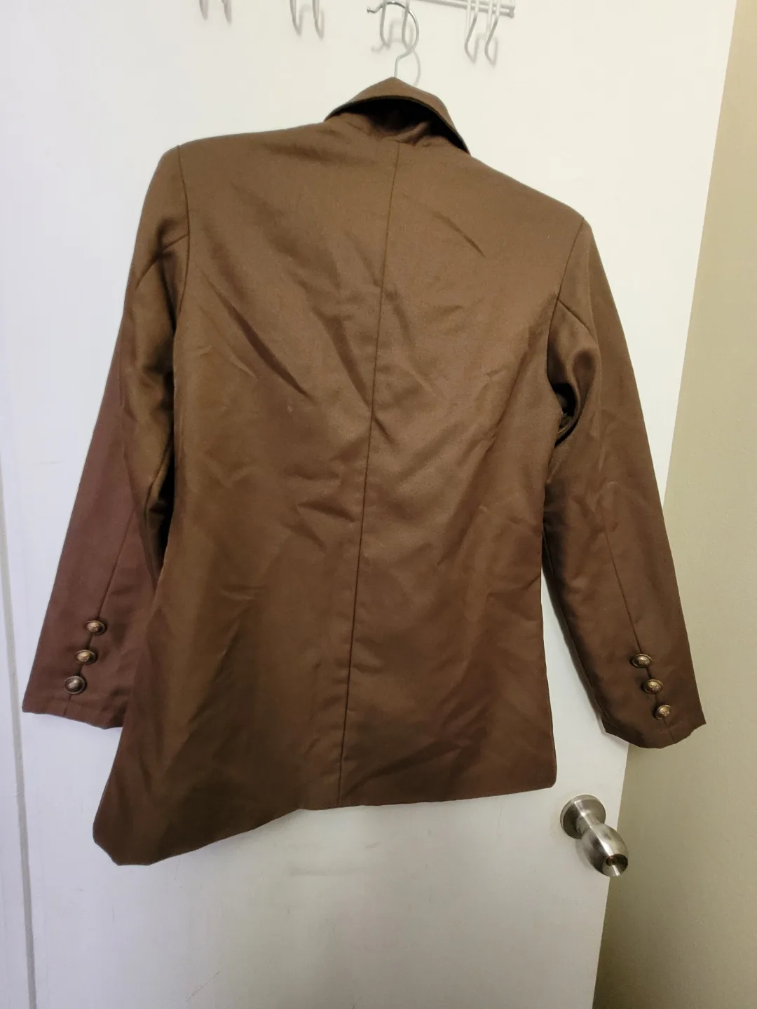 Brown Military-Style Blazer Jacket image indicator(2)