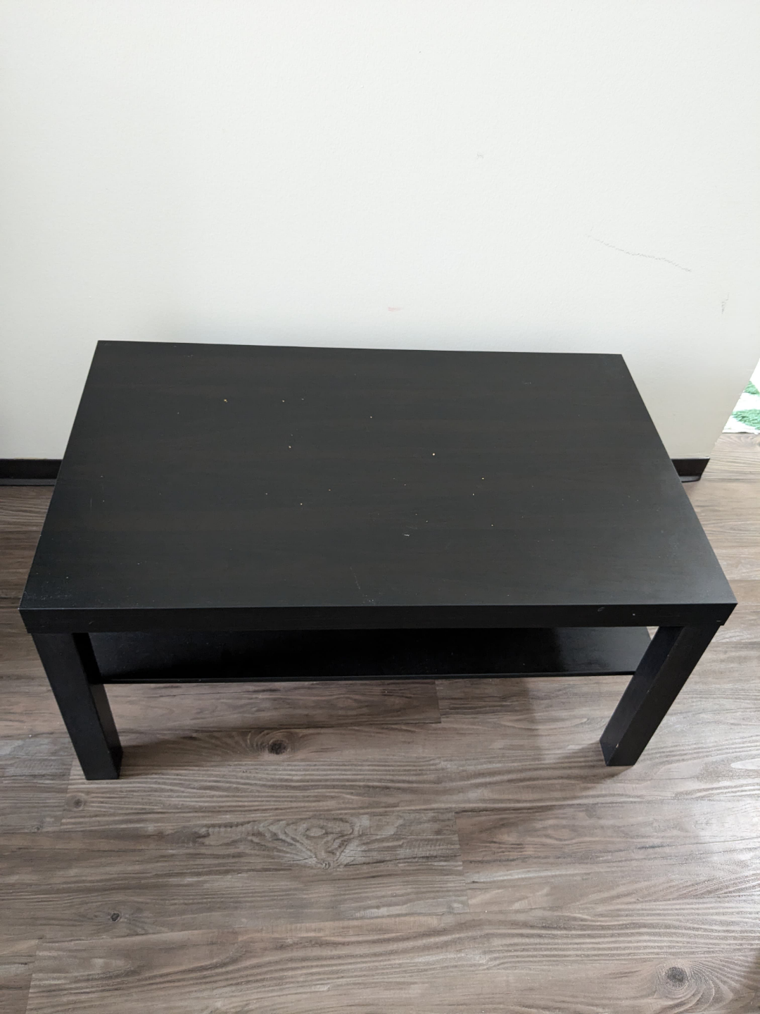 Ikea Black Coffee Table with Shelf