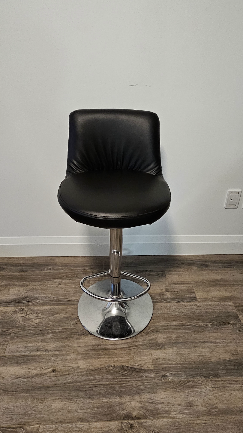 Adjustable Black Bar Stools