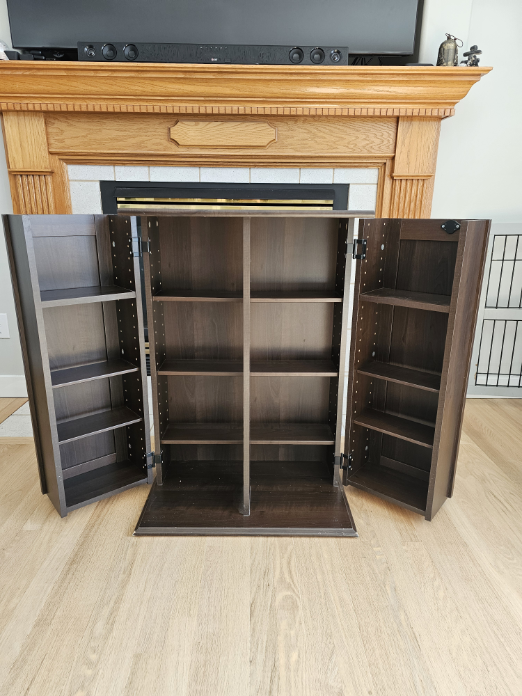 Dark Brown Wooden Storage Cabinet - photo 2