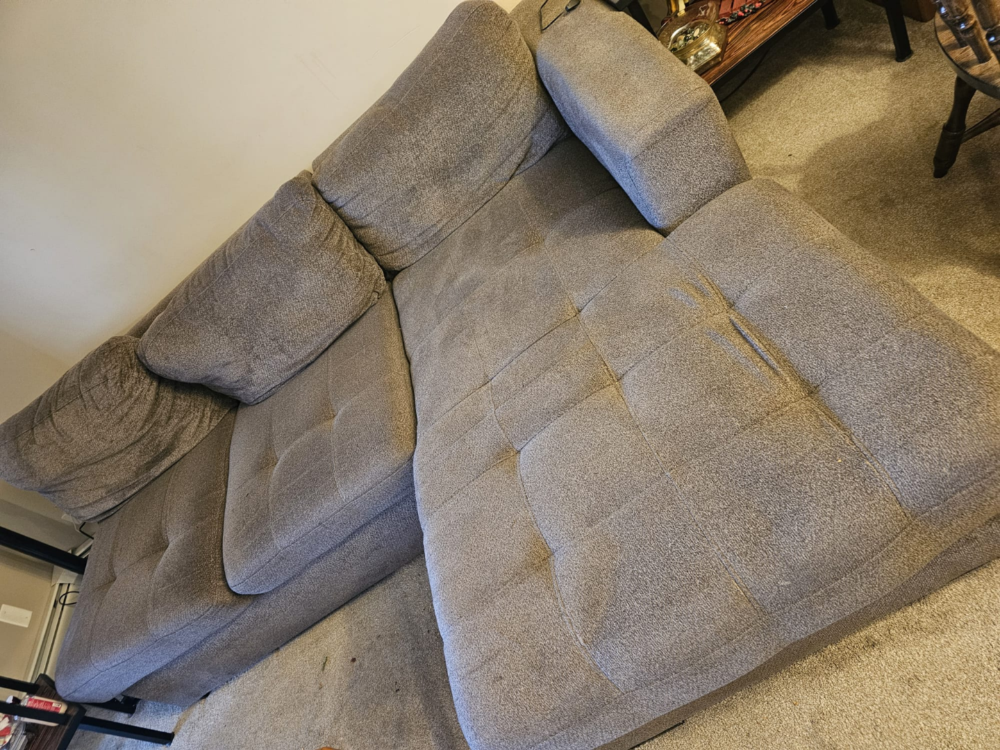 Sectional Couch With Pull out bed and storage