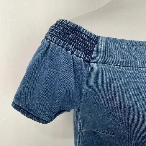 Wilfred Free Denim Off-the-Shoulder Top image indicator(2)