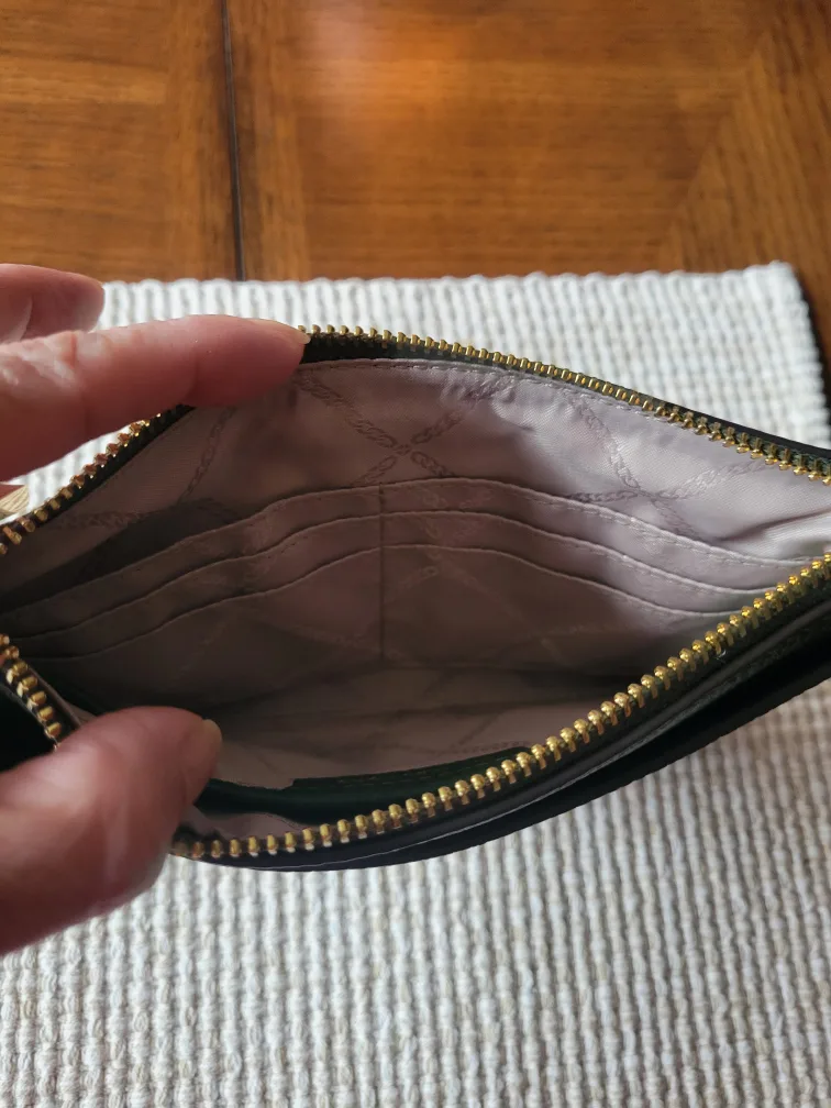 Michael Kors Green Leather Wristlet image indicator(2)