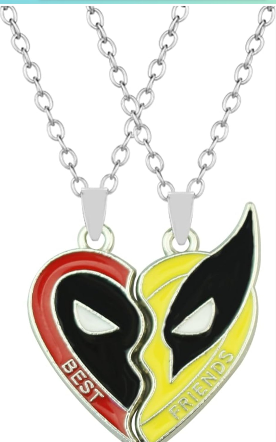 Deadpool & Wolverine Best Friend Necklaces & Bracelets Set - photo 3