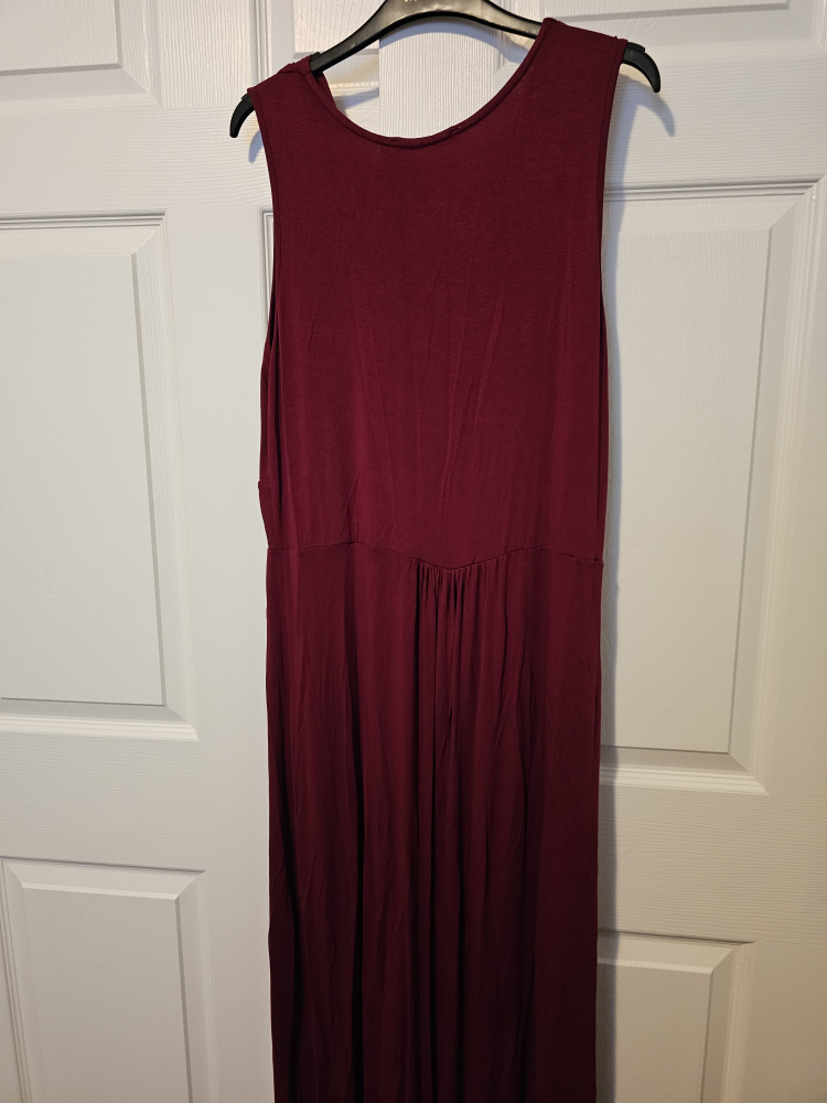 Cleo Burgundy Maxi Dress - photo 3