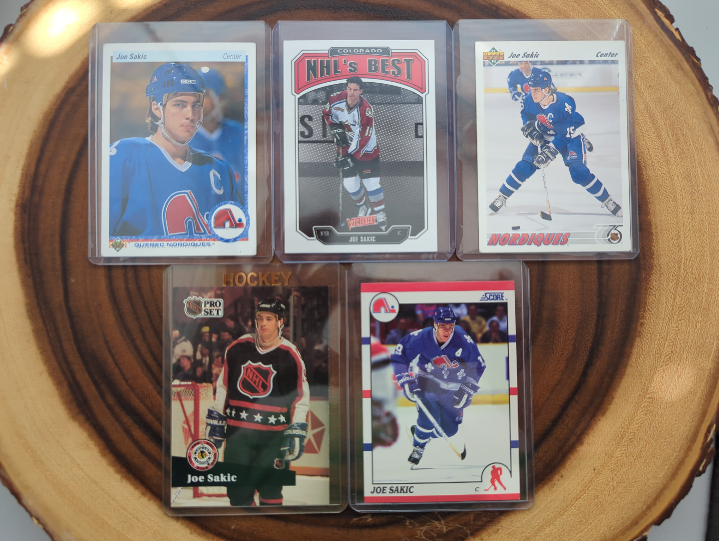 Burnaby Joe Sakic! Hockey Card Lot (5 Cards)(lot1)