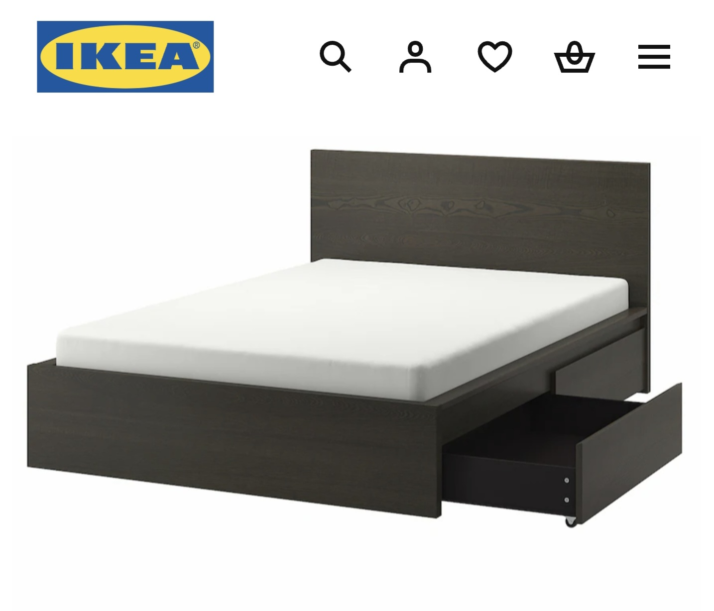 Set of 2 -IKEA MALM Underbed Storage Boxes -Double/Full/Twin bed - photo 2
