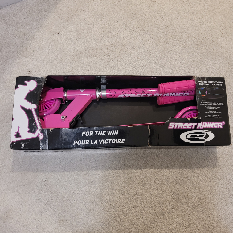 Street Runner Pink Folding Kick Scooter - photo 4