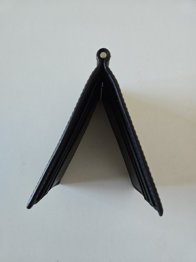 Prada Black Card Clip Wallet Slim Fashion - photo 2