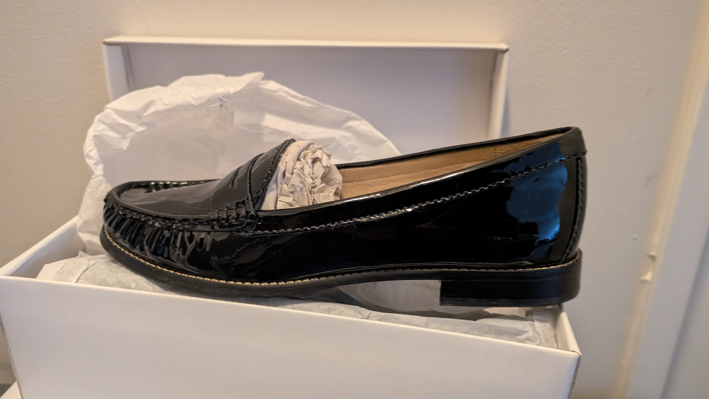 Black Patent Leather Loafers - photo 2