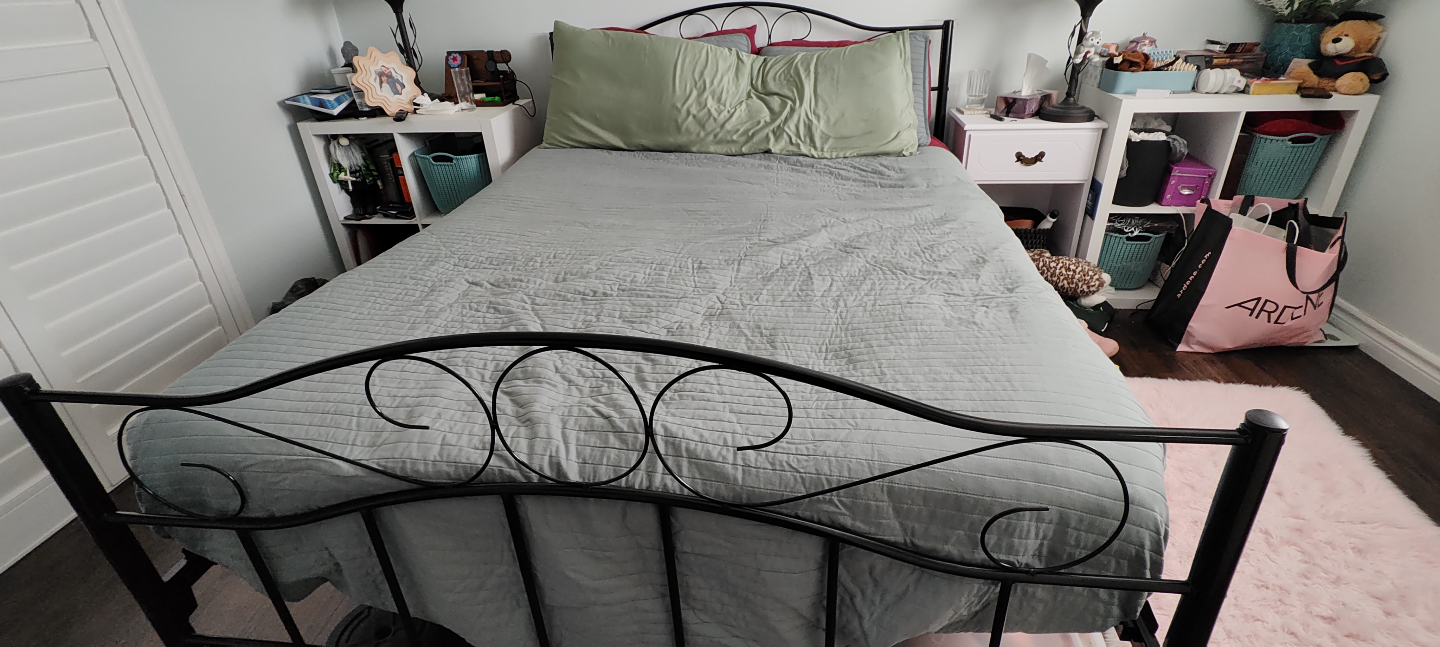 Black Metal Queen Bed Frame