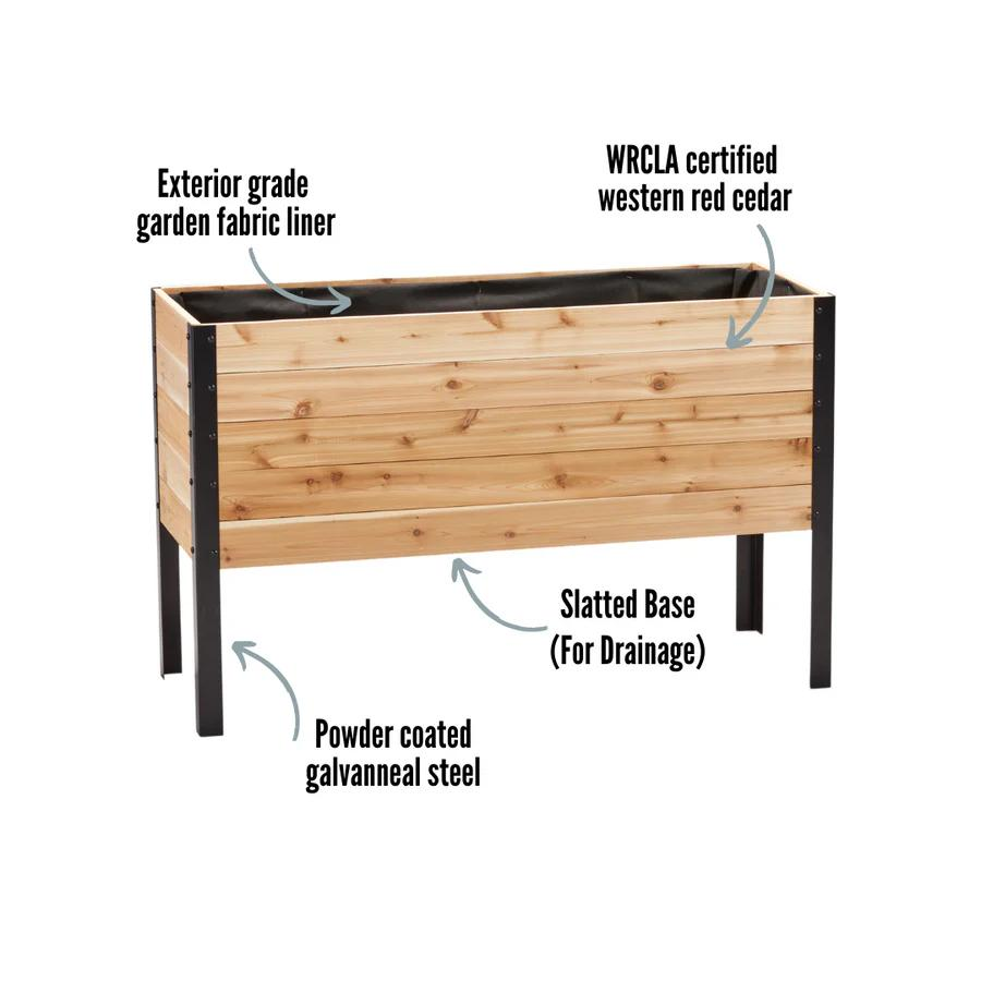 Raised Garden Bed with Stand - Western Red Cedar - photo 4