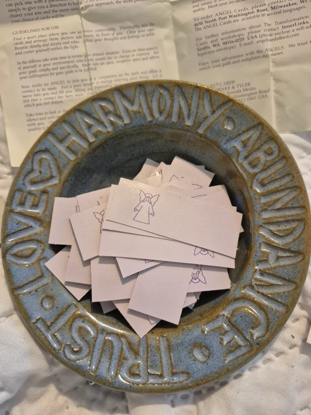 Angel Cards with Handmade Dish thumbnail