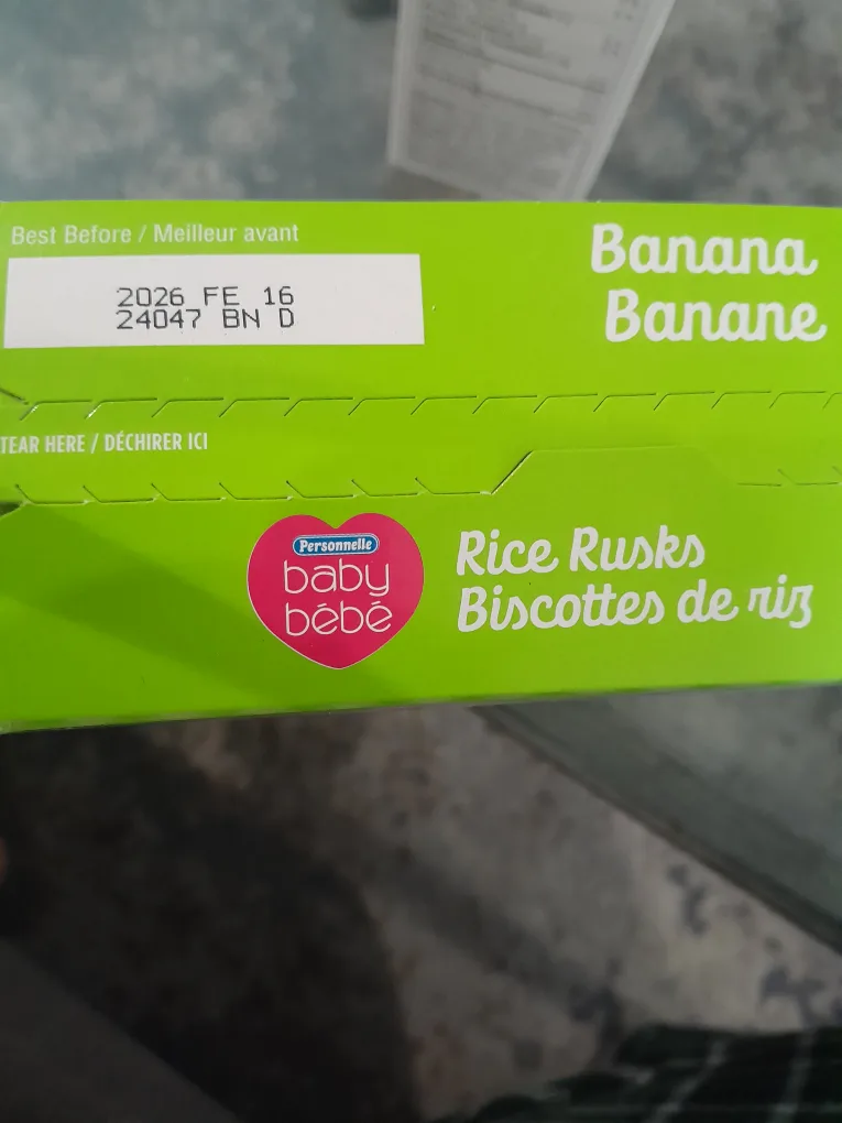 Personnelle Baby Bébé Organic Banana Rice Rusks - 2 packs image indicator(3)