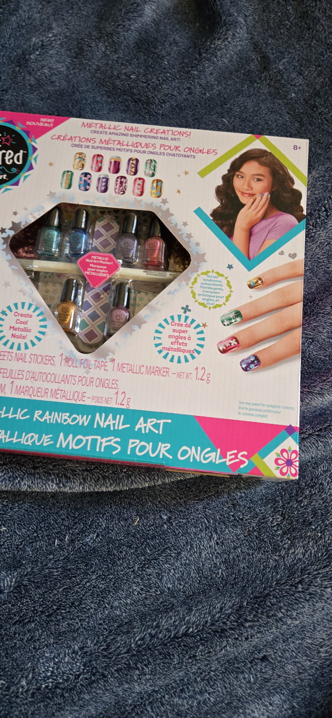 Be Inspired Metallic Rainbow Nail Art Kit