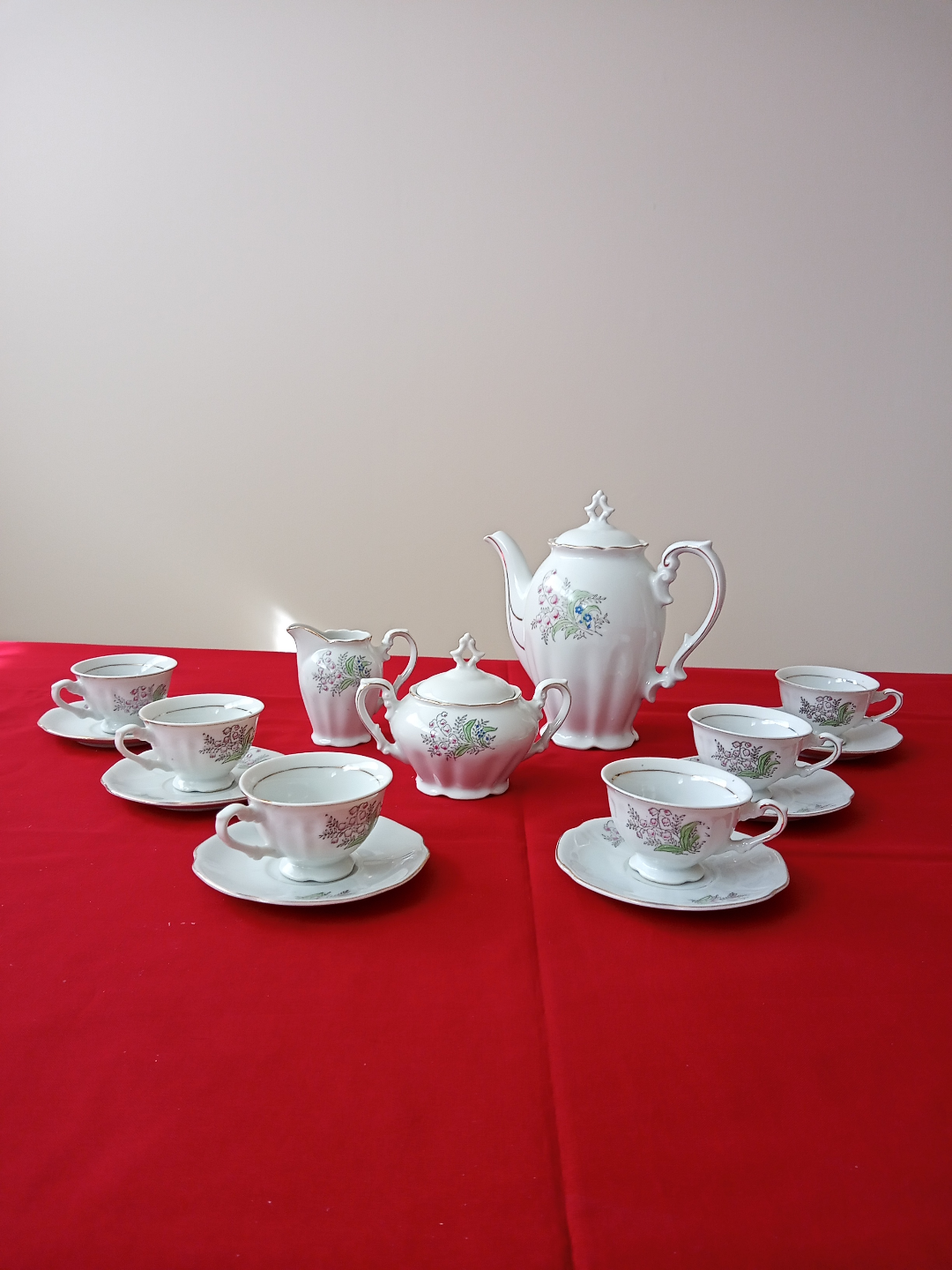 Vintage Porcelain Espresso Set for 6 - photo 2
