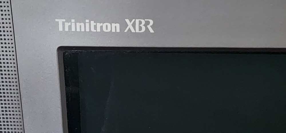 Vintage Sony Trinitron XBR TV with Stand