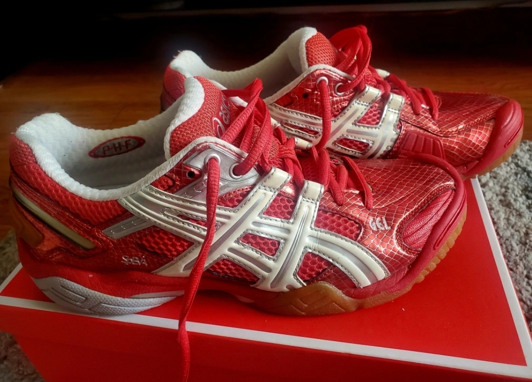 ASICS Women's Volleyball Shoes - Red/White - photo 3