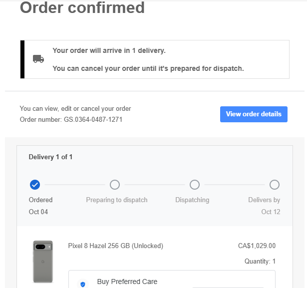 *Like New* Google Pixel 8, 256 GB, Hazel, Unlocked - photo 4