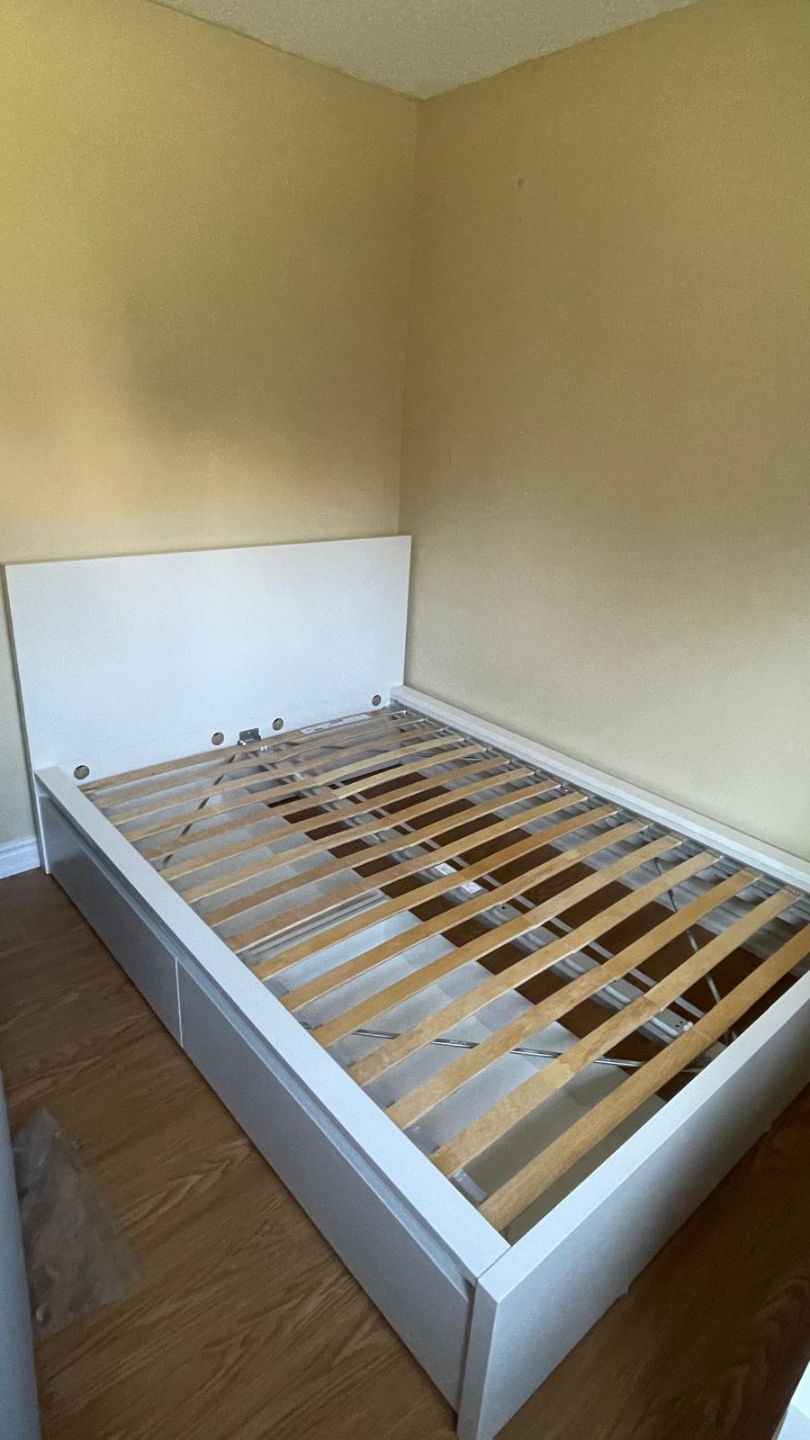 BRAND NEW IKEA MALM White Bed Frame with Storage (no mattress) - photo 3