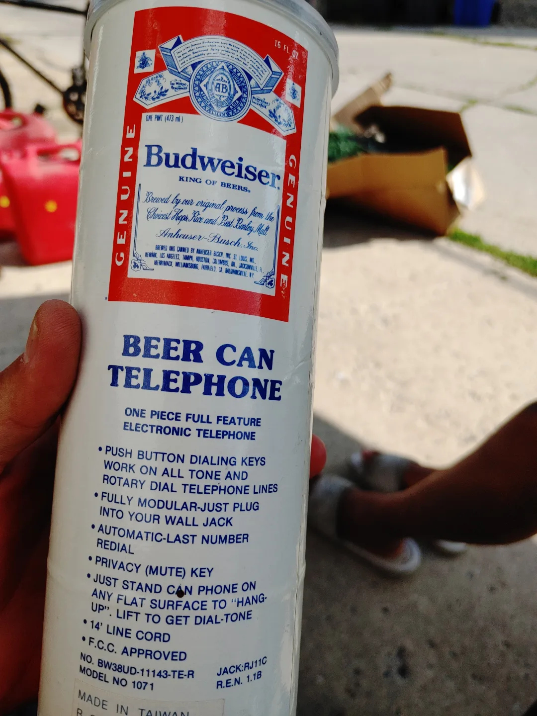 Vintage Budweiser Beer Can Telephone💚 thumbnail
