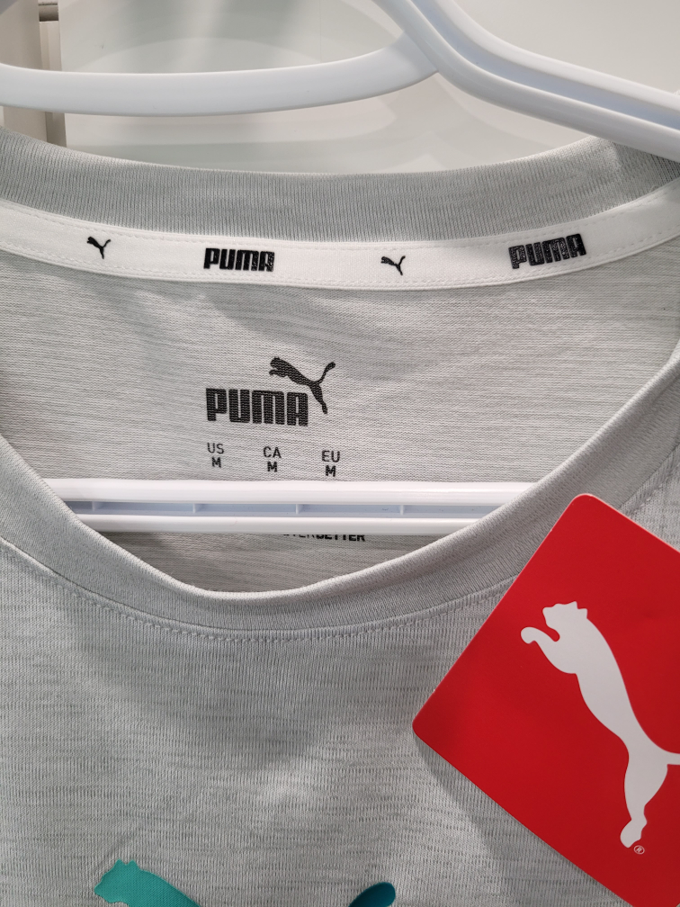 Puma Women's Medium Grey Short Sleeve T-Shirt - photo 2