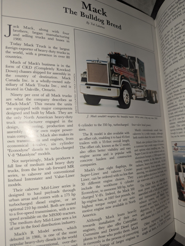 RARE 1985 TRUCK WORLD first annual Canadian edition magazine - photo 2