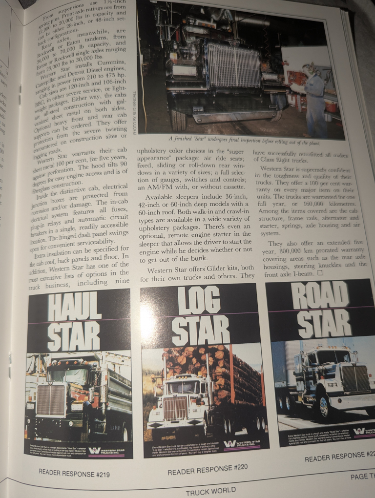 RARE 1985 TRUCK WORLD first annual Canadian edition magazine - photo 3