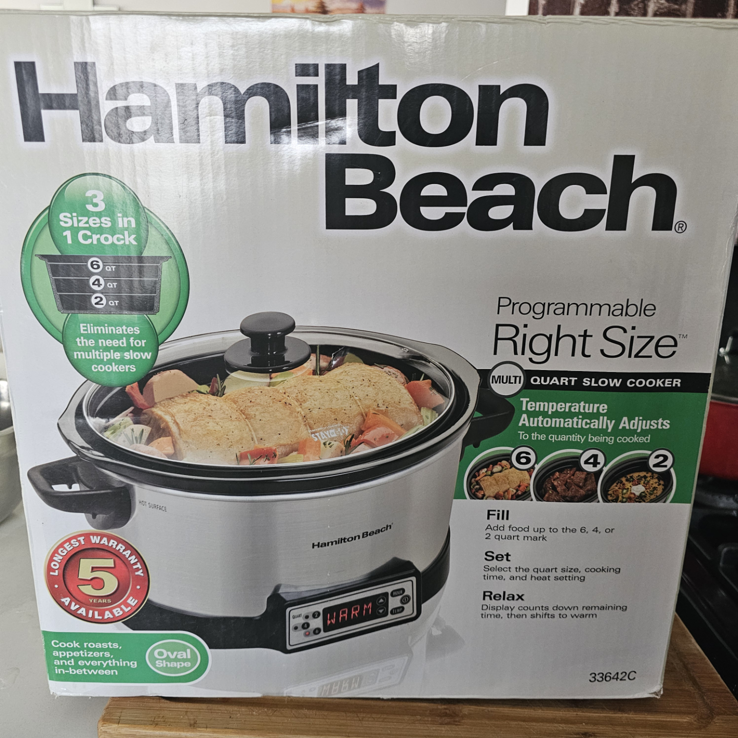 Hamilton Beach Programmable Right Size Multi-Quart Slow Cooker