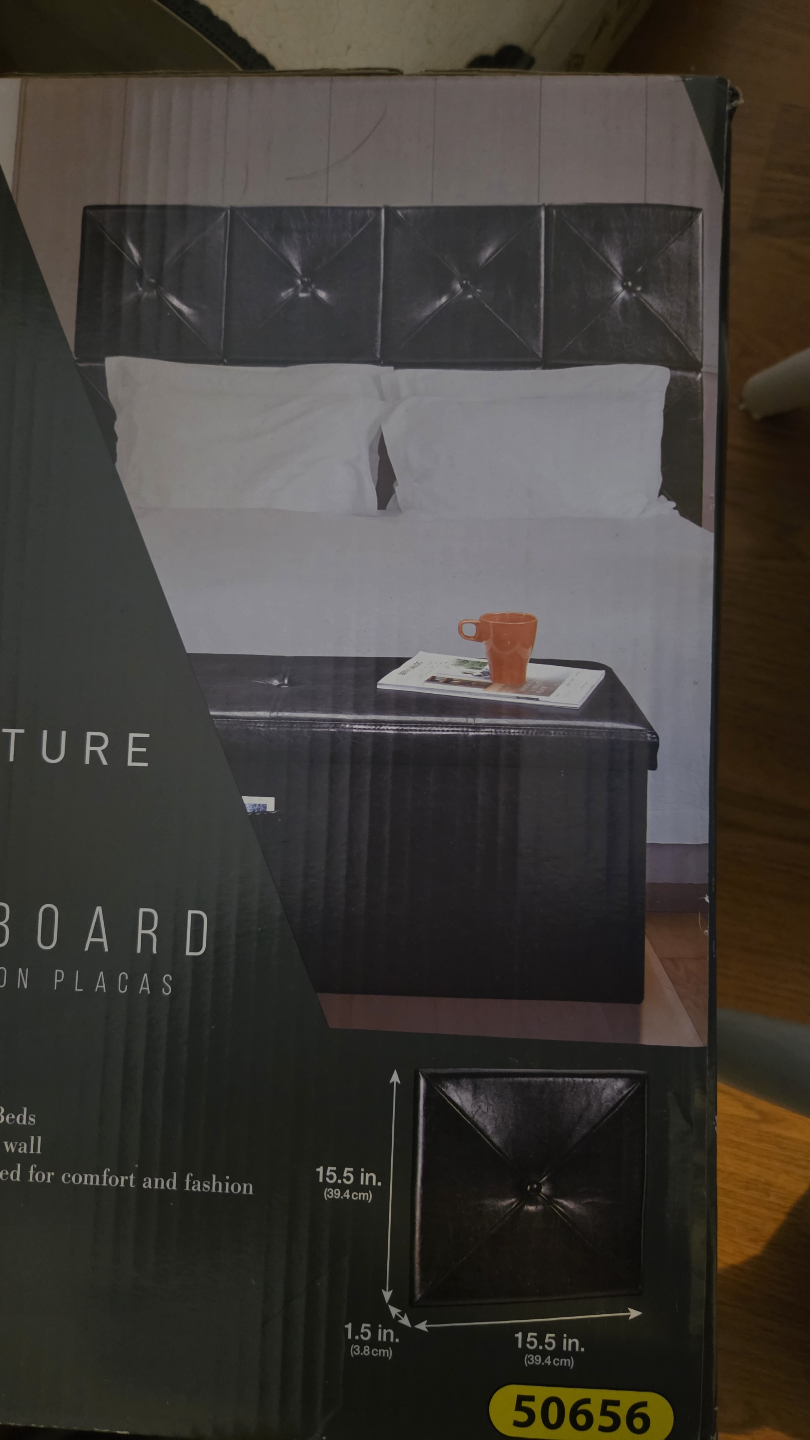 SOHL Furniture Tiled Headboard for Queen/Full Beds