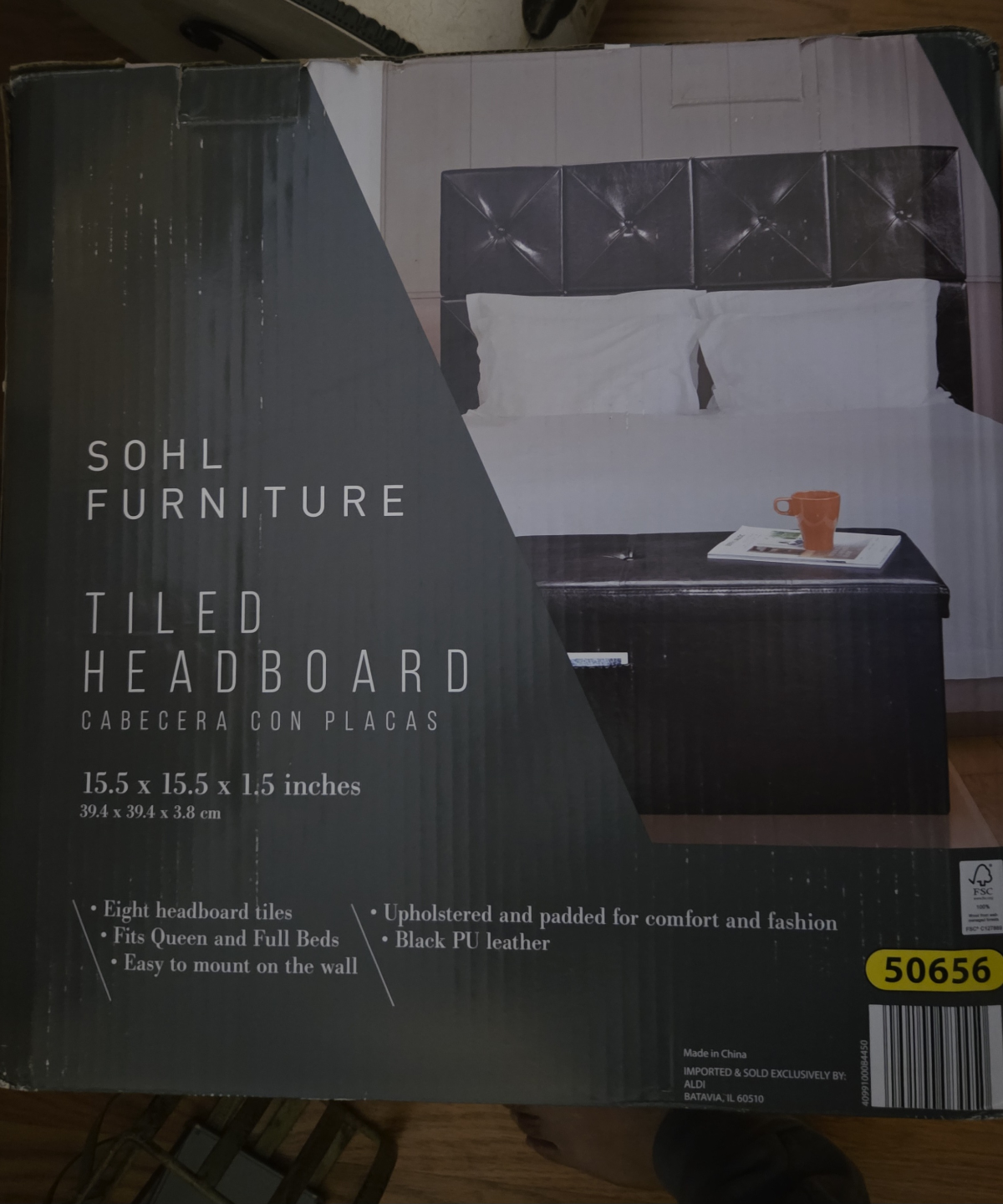 SOHL Furniture Tiled Headboard for Queen/Full Beds - photo 2