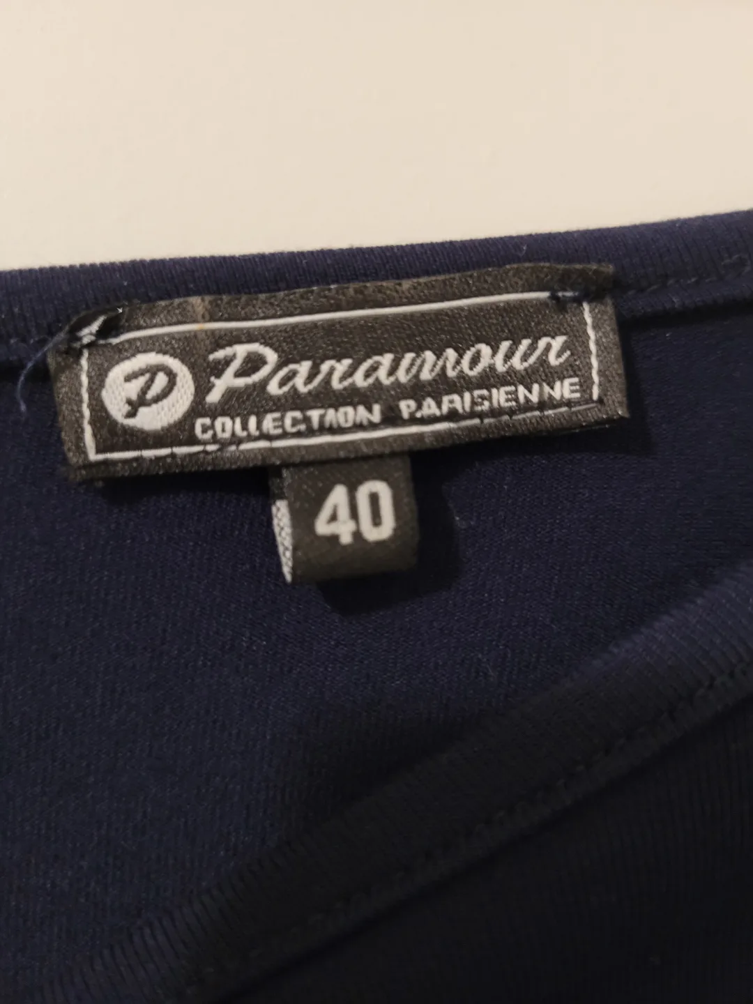 Paramour Collection Parisienne Navy Blue Cut-Out Back Tunic Top image indicator(4)